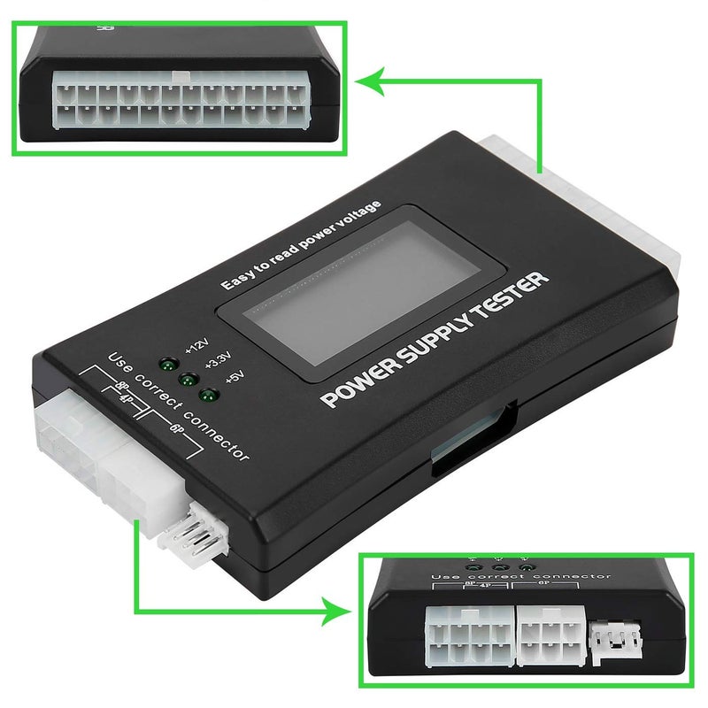 JacobsParts 20+4 Pin LCD Power Supply Tester for ATX, ITX, BTX, PCI-E, SATA, HDD - Image 5
